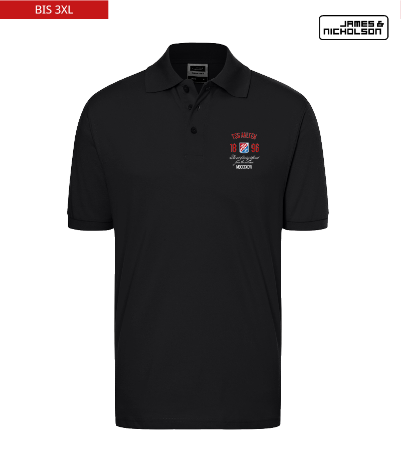 J+N Herren Polo-Shirt Black "Isack"